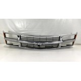 Grade Frontal Gm Silverado 2001 Original Prateado Preto