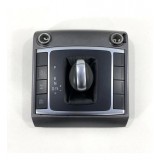 Moldura Central Manopla Cambio Vw Amarok 2015 Original Preto